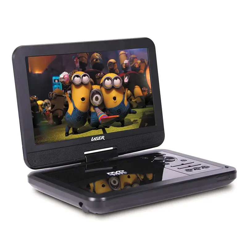10-Inch Portable Dvd Player – Laser Pt-10B With Swivel Screen 1