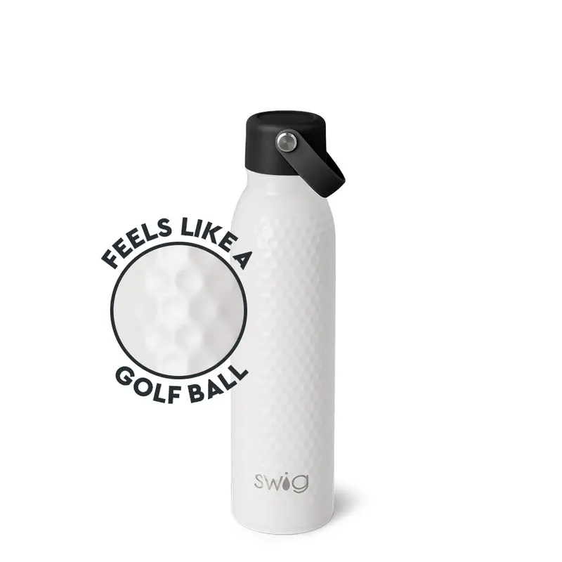 20Oz White Golf Ball-Themed Water Bottle 1