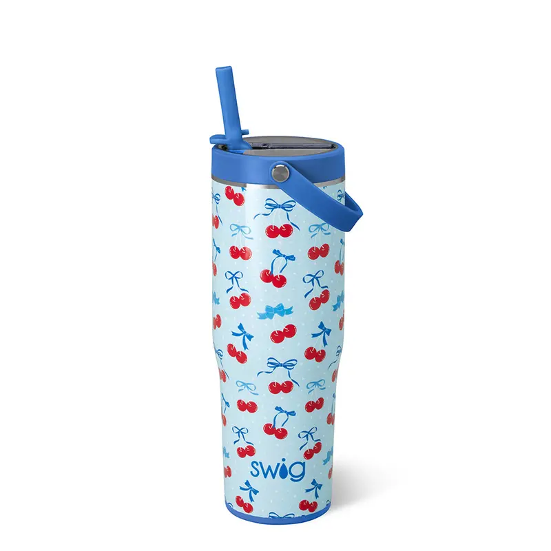 30Oz Cherry Pop Portable Double-Wall Tumbler 1