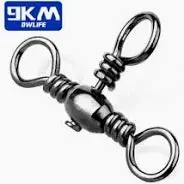 9Km Three-Way Swivels – 12-Pack Heavy-Duty Connector 1