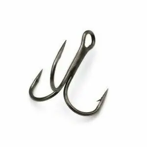 Addya Jawlocker Treble Hooks – Black Nickel Finish, Size 8 (10-Pack) 1