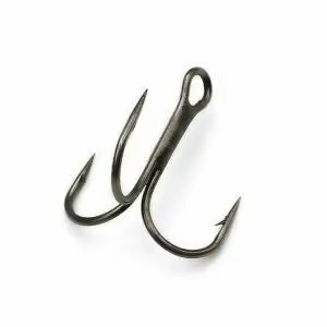 Addya Jawlocker Treble Hooks – Size 12, Black Nickel Coating, 10-Pack 1