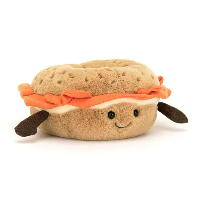 Amuseables Bagel Plush – Whimsical Breakfast-Themed Soft Toy 1