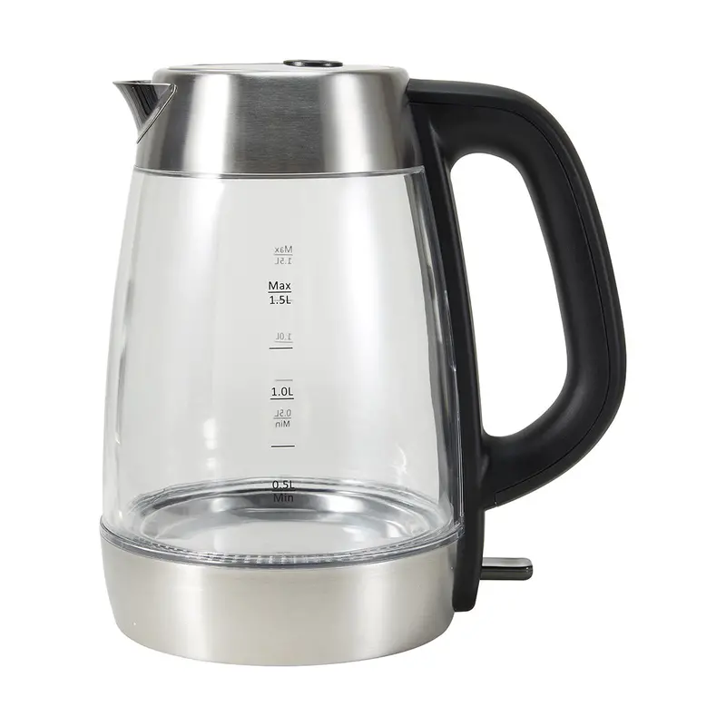 Anko 1.5L Transparent Cordless Kettle With 360° Swivel Base 1