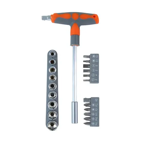Anko 22-Piece T-Handle Socket & Bit Set – Precision Fit, Ergonomic Grip 1