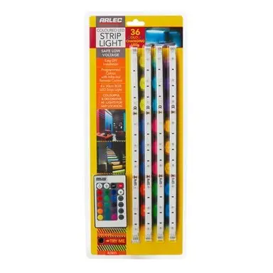 Arlec 12W Multi-Color Led Flex Strip Light – 30 Cm, 4-Pack Rgb Ready 1