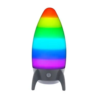 Arlec Rocket Led Night Light – Motion-Activated, 3-Color Changing (Grey) 1