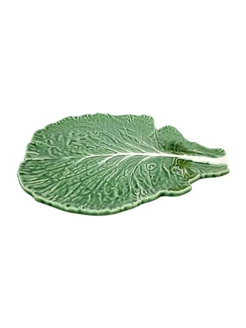 Artisanal Cabbage-Shaped Ceramic Cheese Serving Tray 1