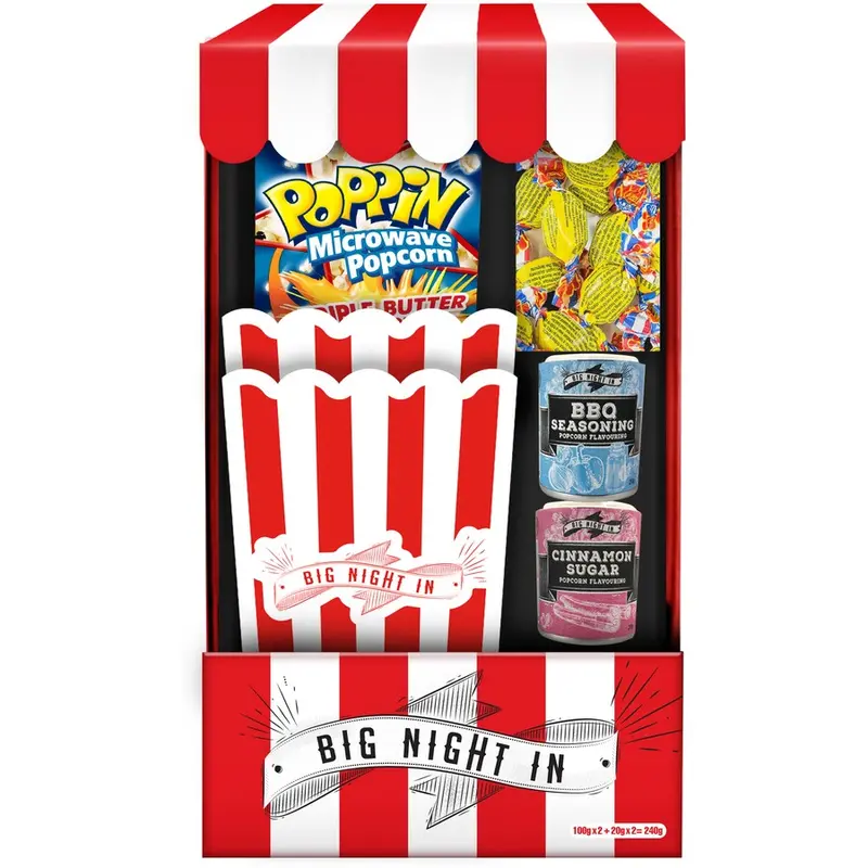 Big Night In Movie-Themed Entertainment Set – Popcorn, Snacks & Fun 1