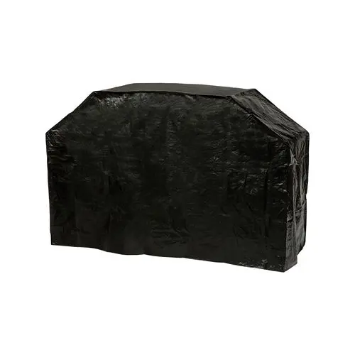 Black Hooded 4-Burner Bbq Cover (Opc001) — 165W × 65D × 100H Cm Weatherproof Fit 1