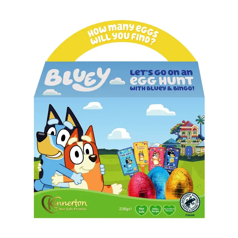 Bluey Easter Egg Hunt Chocolate Box – 238G, No Artificial Flavours 1