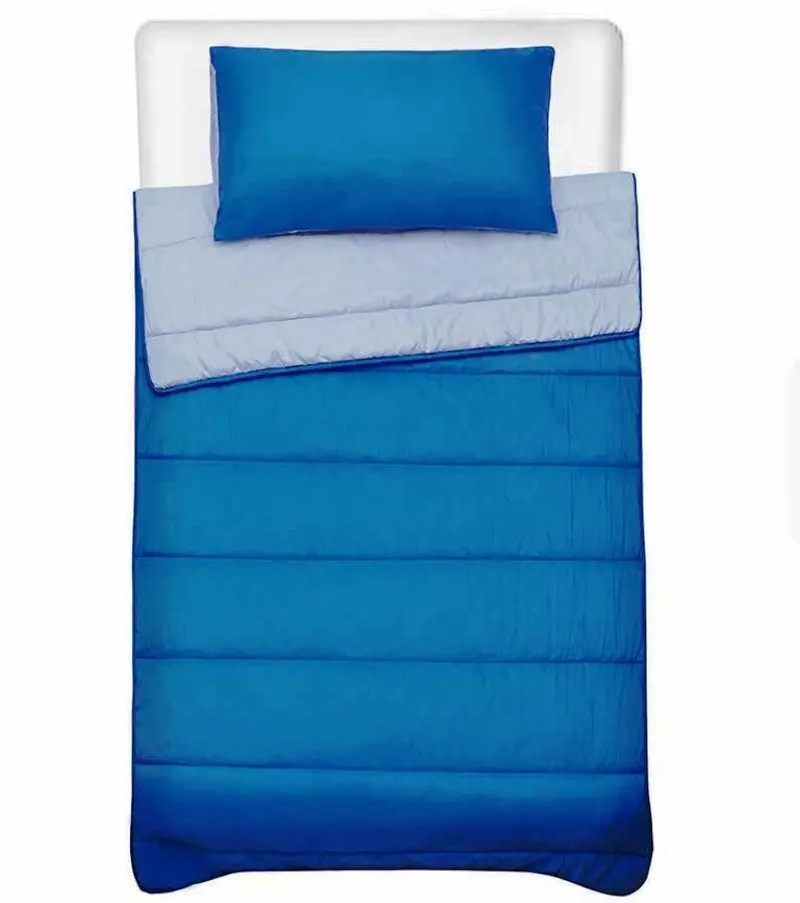 Brilliant Basics Single Comforter Set – Solid Blue Design, Soft Microfiber 1