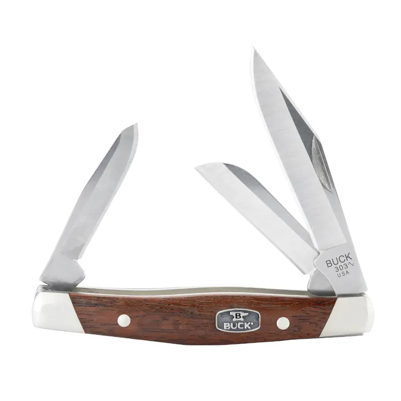Buck 303 Cadet Traditional Pocket Knife – Dual-Blade Wood Handle Model 2