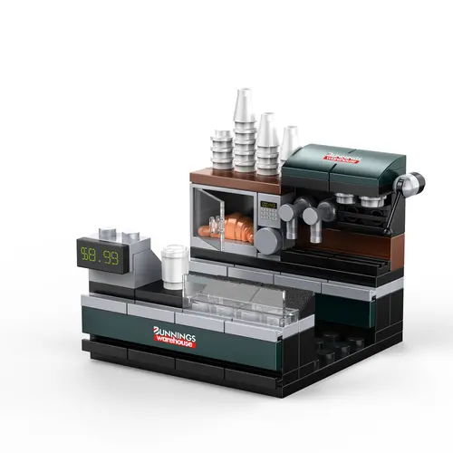 Bunnings Block Café Set – 75-Piece Creative Building Kit, Ages 6+ 1