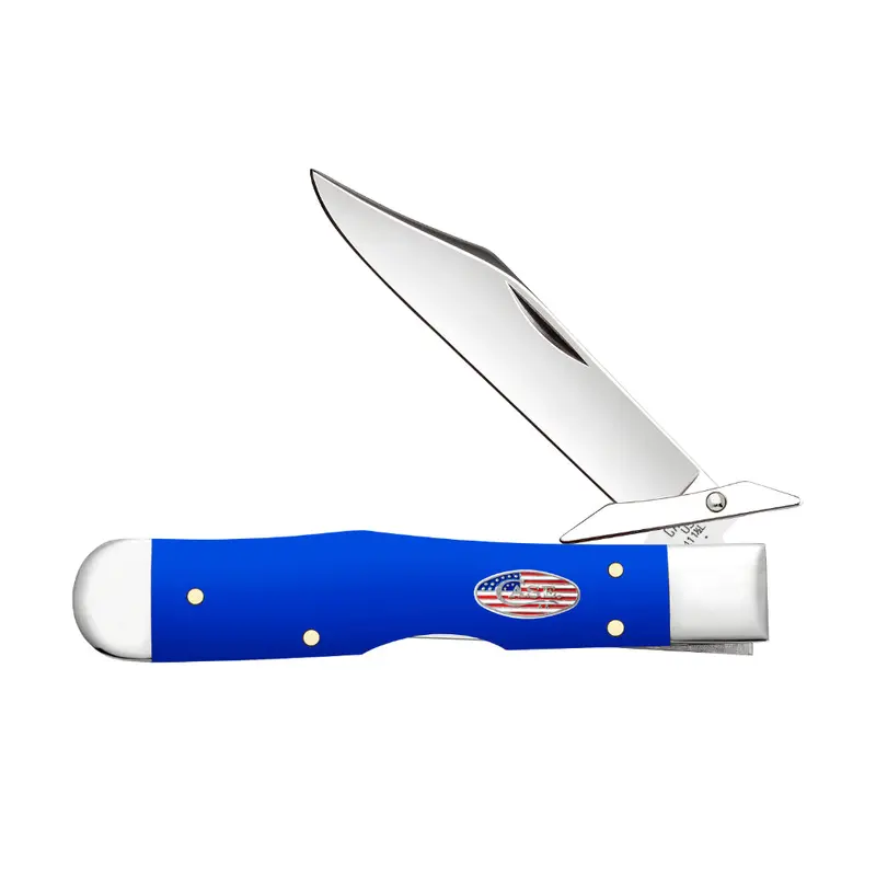 Case Cheetah Cub Royal Blue Synthetic Handle Pocket Knife – 2026 Vault Series 1