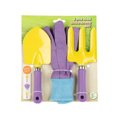 Children’S Garden Tool Set – Trowel, Fork & Pair Of Gloves 1