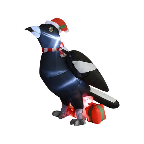 Click 130Cm Low-Voltage Light-Up Inflatable Magpie For Outdoor Christmas 1