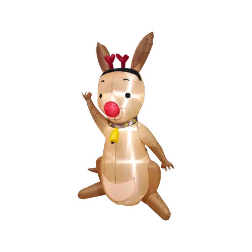Click 180Cm Light-Up Kangaroo Inflatable – Festive Outdoor Decoration 1