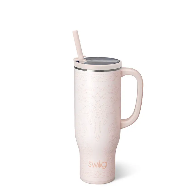 Cream Saddle Stitch 30 Oz Mega Mug 1