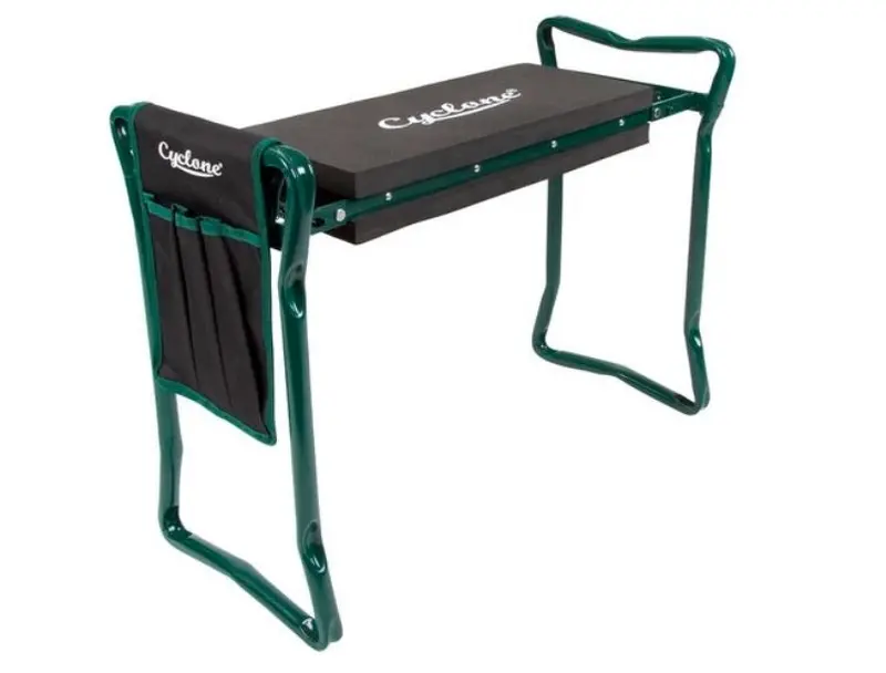 Cyclone Foldable Garden Seat & Kneeler – Nylon Holster Included, Dual-Function Design 1