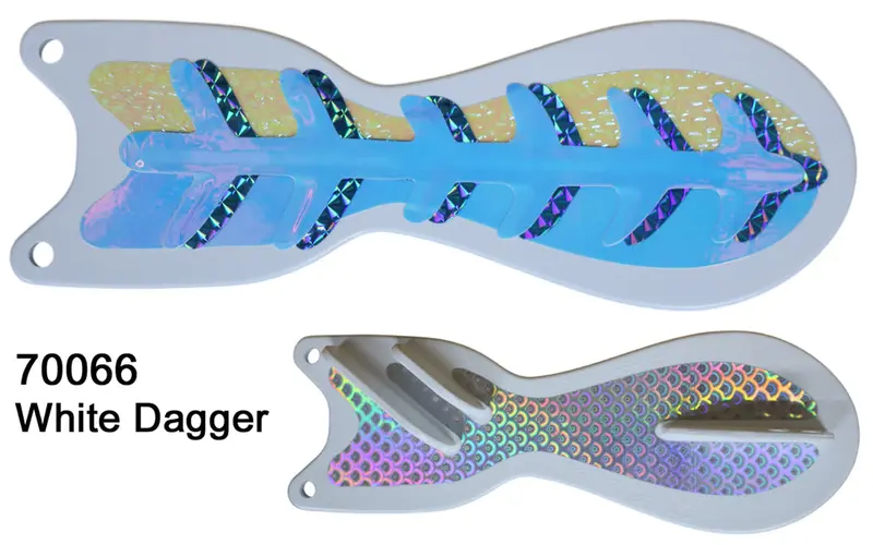 Dreamweaver Spin Doctor Spinnerbait – 8-Inch White Dagger Blade 1