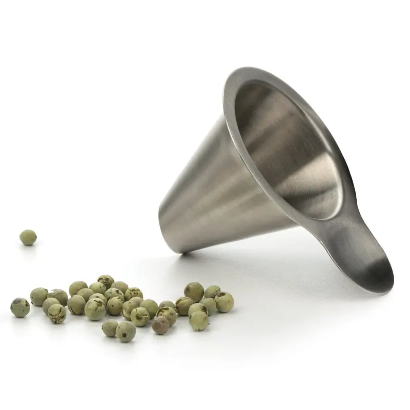 Endurance Precision Spice Funnel – Stainless Steel With Wide Mouth & Drip-Free Spout 1