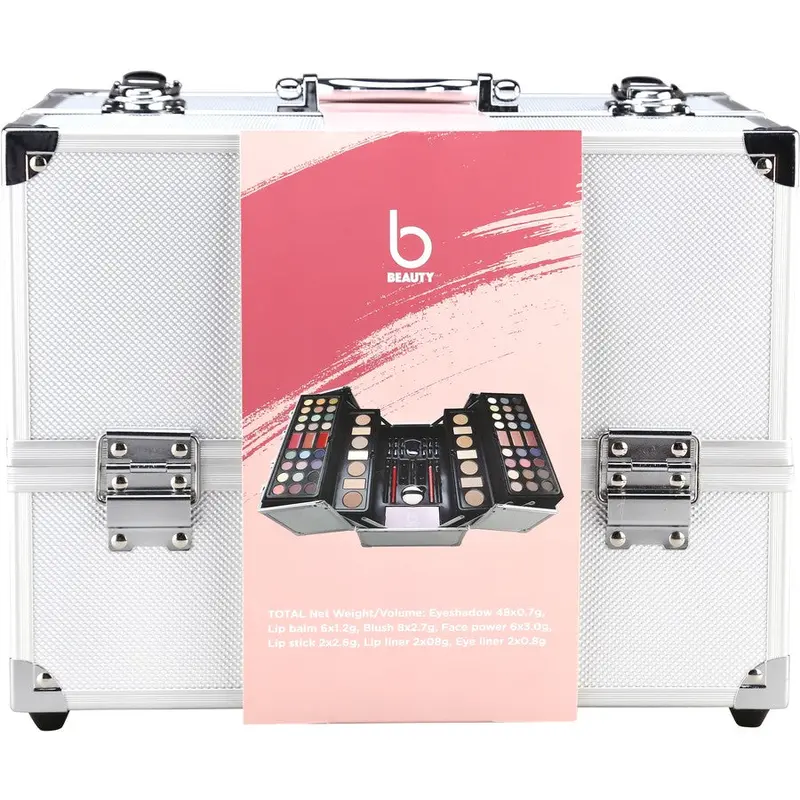 Festive Beauty Christmas Makeup Travel Case – Organized Cosmetic Storage 1