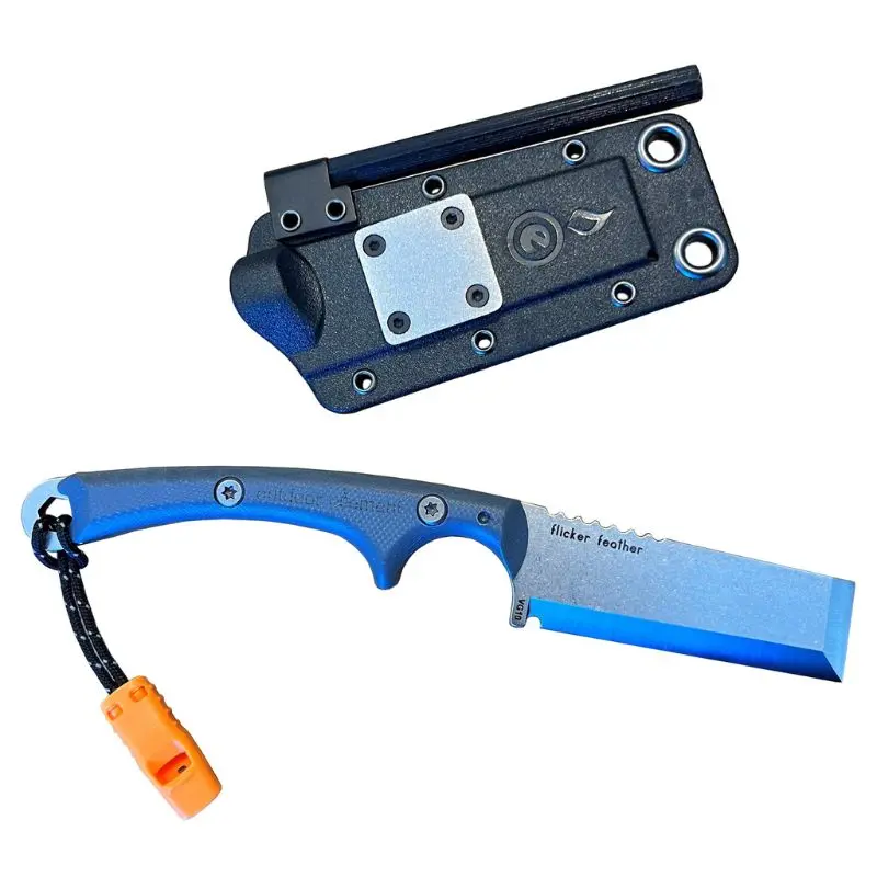 Flicker Feather Chisel-Style Edc Survival Knife 1