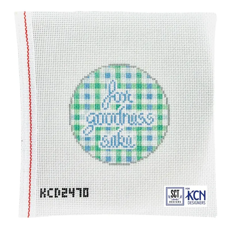 'For Goodness Sake' Round Inspirational Canvas 1