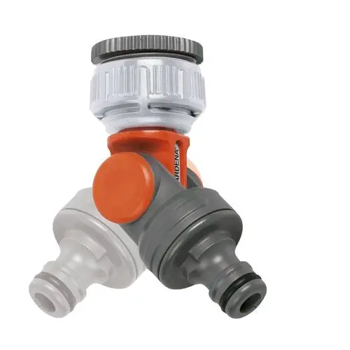 Gardena 13Mm Angled Tap Connector – Compatible With 3/4" And 1" Taps & 13Mm Hoses 1