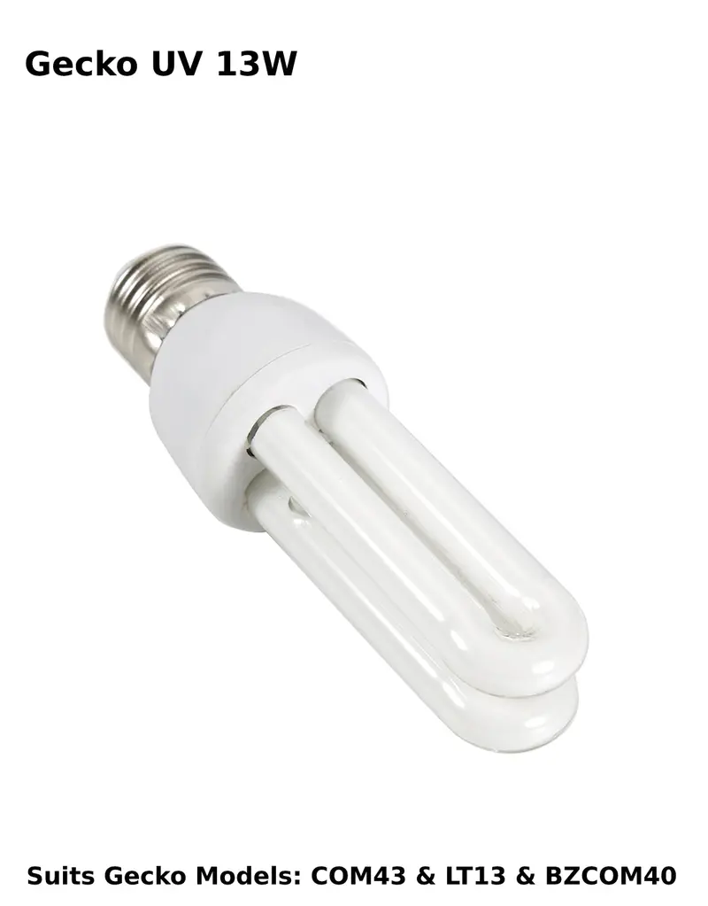 Gecko 13W Uv Replacement Lamp – Compatible With Com43, Lt13, And Bzcom40 Insect Traps 1