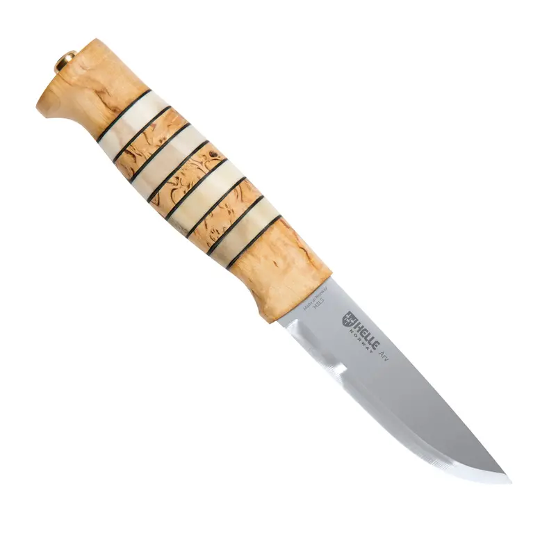 Helle Arv Heritage-Style Outdoor Knife – Leather Sheath 1