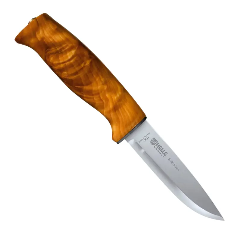 Helle Fjellkniven Scandinavian Hunting Knife With Leather Sheath 1