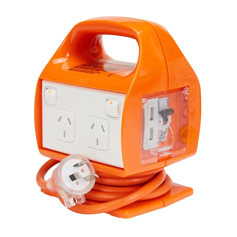 Hpm 10A Electrosafe Portable Power Center With Dual Usb Charging Ports 1