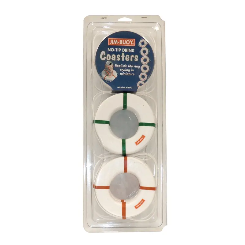 Jim Bouy No-Spill Drink Coasters – Non-Tip Design, 3-Pack 1