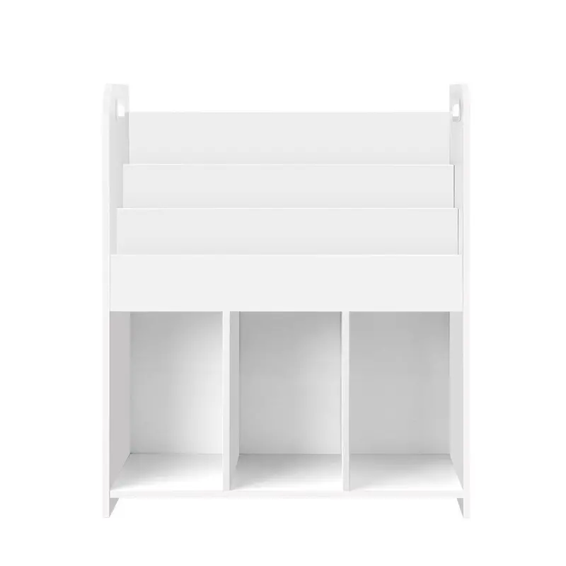Keezi Kids Display Bookcase – Wooden Toy Organizer With Open Shelving 1