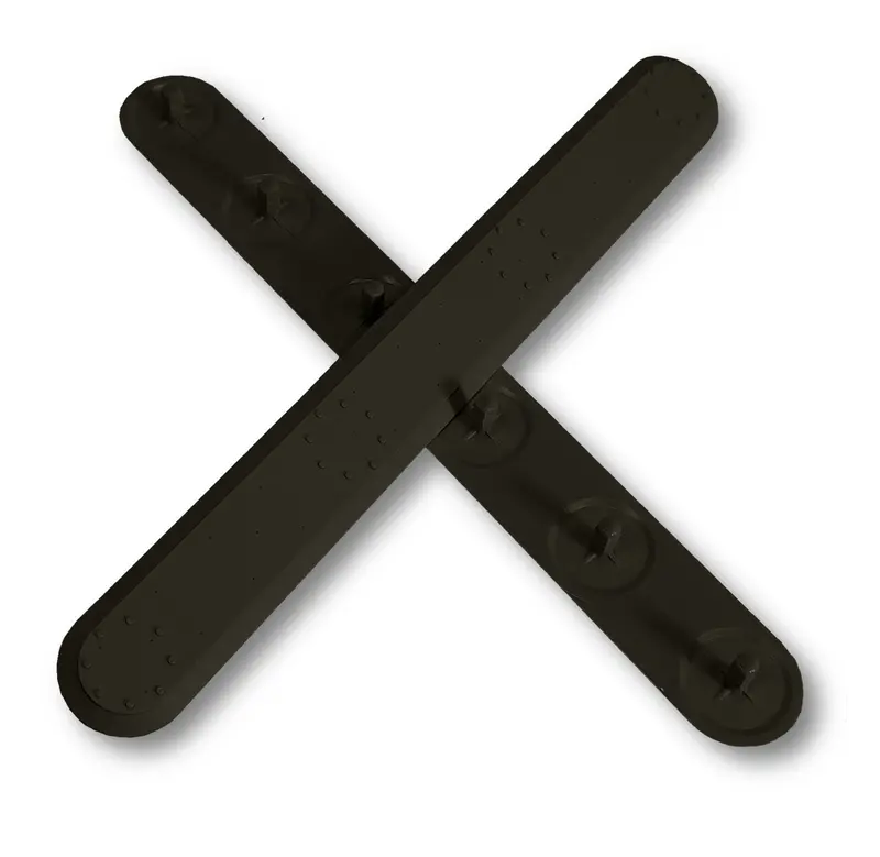Kitbox® Self-Install Black Polyurethane Tactile Directional Bars 1