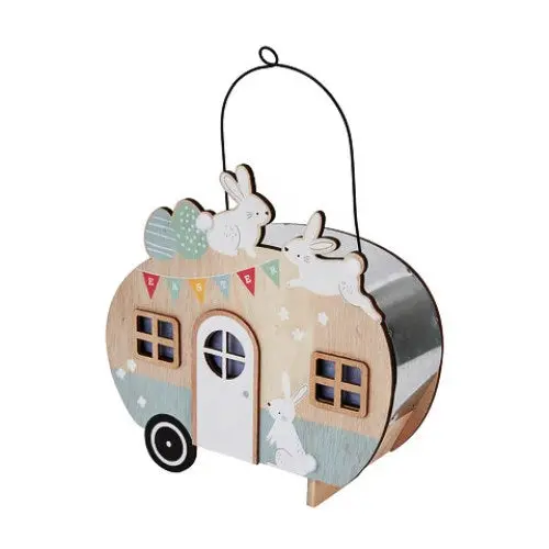 Light-Up Easter Caravan Decor With Warm White Led Lights 1