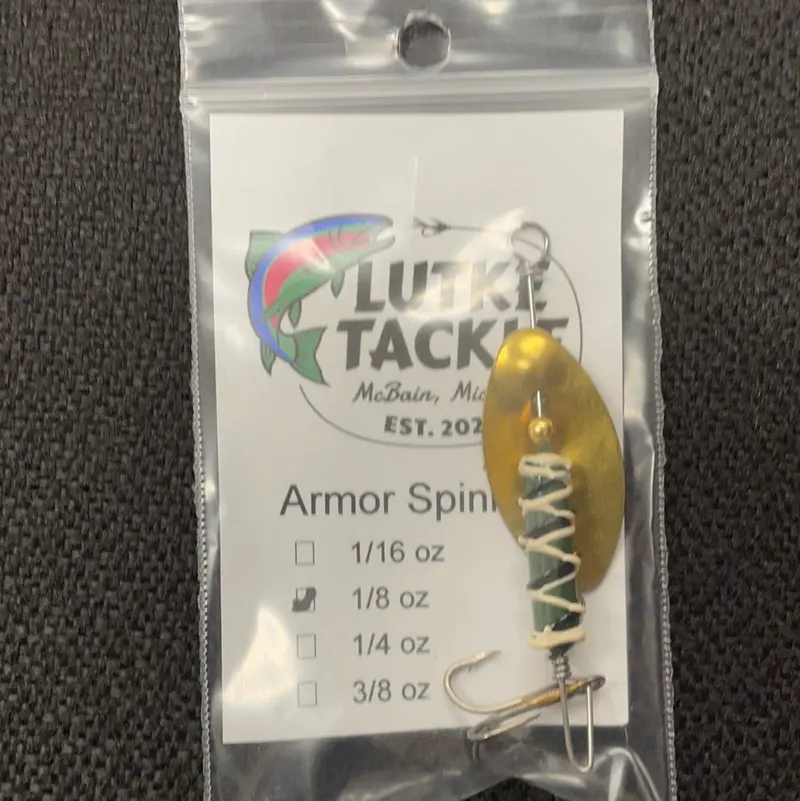 Lutke Tackle Secret Agent Armor Spinner – 1/8 Oz 1