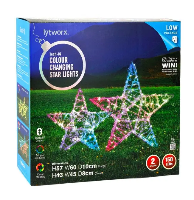 Lytworx Tech-Iq Colour-Changing Star Lights – 150 Led 2-Pack 1