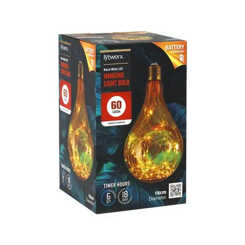 Lytworx Warm White Hanging Led Bulb – Compact Battery-Operated Design 1