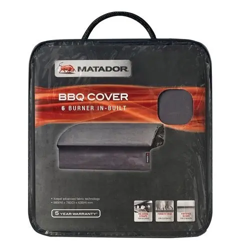 Matador 6-Burner Built-In Bbq Cover — Tailored Fit & Advanced Xrepel Fabric Technology 1