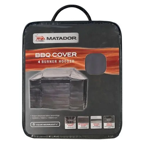 Matador Xrepel Hooded Bbq Cover For 4-Burner Models — Compatible With Boss, Conquest, Titan & Palladium Grills 1