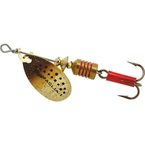Mepps Aglia B3Brt Spinner – Size 3, Brass Blade With Black Nickel Hook 1