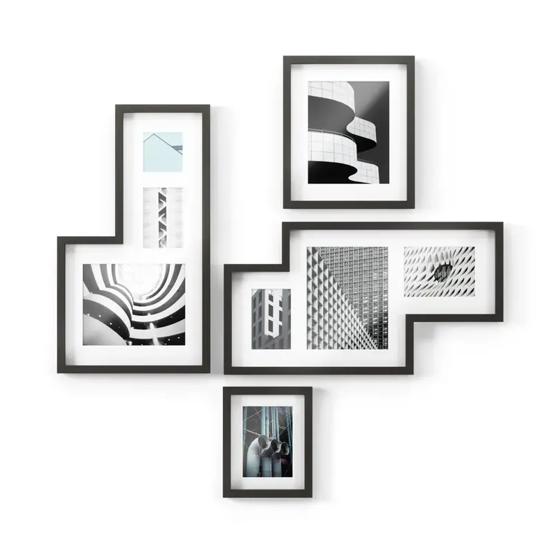 Mingle Gallery Black Framed Photo Display Set 1