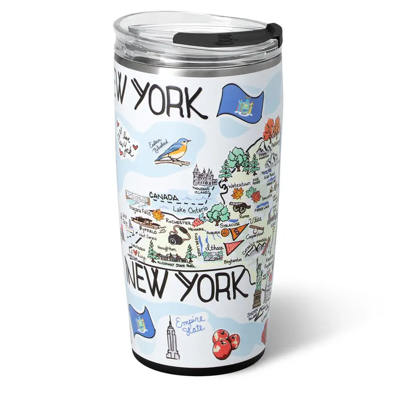 New York 22Oz Metropolitan Tumbler – Urban-Style Vacuum-Insulated Stainless Cup 1