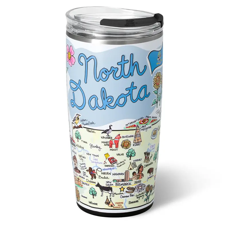 North Dakota 22Oz Arctic Tumbler – Extreme-Temp Vacuum-Insulated Stainless Cup 1