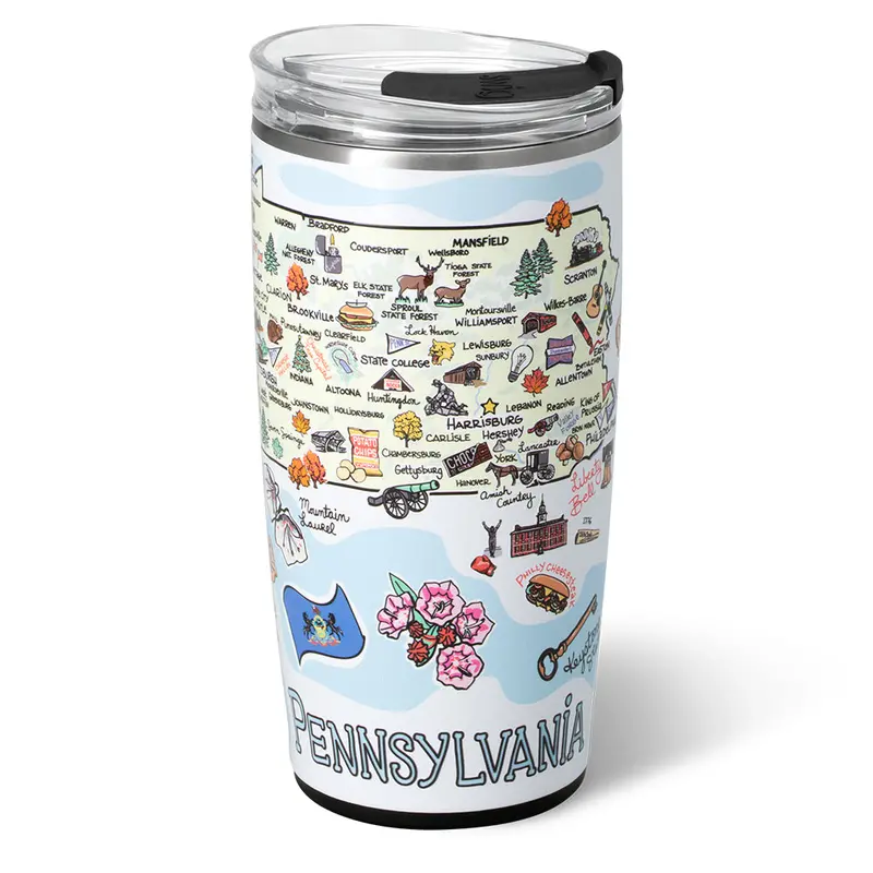 Pennsylvania 22Oz Classic Tumbler – Durable Vacuum-Insulated Stainless Steel Cup 1