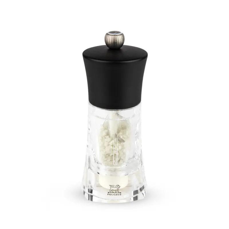 Peugeot Oleron 5.5-Inch Wet Salt Mill – Chocolate-Colored Acrylic Body 1