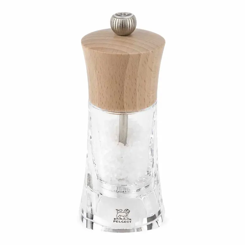 Peugeot Oleron Salt Mill – 5.5-Inch Natural Wood Design 1